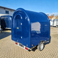 Petite camionnette alimentaire entièrement équipée, mini-remorque personnalisée pour café et crème glacée à vendre, remorque de concession alimentaire remorquable