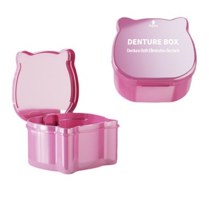 Manufacturer Logo OEM Dental Retainer Case Plastic <b>Denture</b> <b>Box</b> - Product Image 1