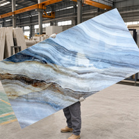Krasbestendige waterdichte PVC UV marmer wandpaneel decoratieve plaat 3mm hoogglans kunststeen plaat voor binnenhuisdecoratie