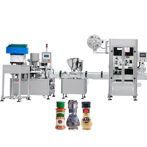 Prezzo Basso della fabbrica Facile Operare Bottiglia di Spezie In Polvere di Riempimento Collegare E Macchina di Coperchiamento - Product Image 1