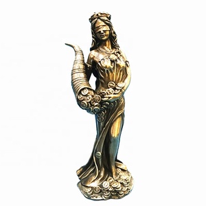 Acabado de bronce antiguo, estatua de resina fundida en frío de San Miguel Arcángel, armadura de batalla, escultura de impresión Digital, logotipo personalizado - Product Image 2