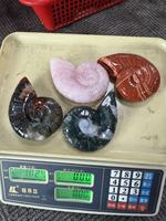 Vente en gros d'objets artisanaux en cristal et coquillages, pierres mélangées, quartz rose, agate mousse de haute qualité, sculptures spirituelles pour la décoration