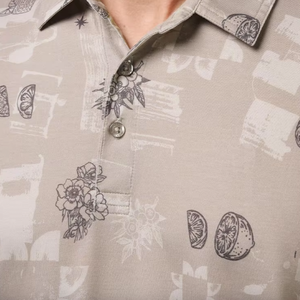 Camiseta Deportiva Yutuo para Hombre, Impresión DTG, Diseño Floral, Transferencia Térmica/Impresión Digital, Tejido Transpirable, Secado Rápido, Ideal para <span class=keywords><strong>Golf</strong></span> de Verano - Product Image 3