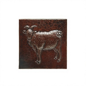 Good Quality 100% Pure Copper Animal Design Hammered Copper Wall Tiles - Product Image 1