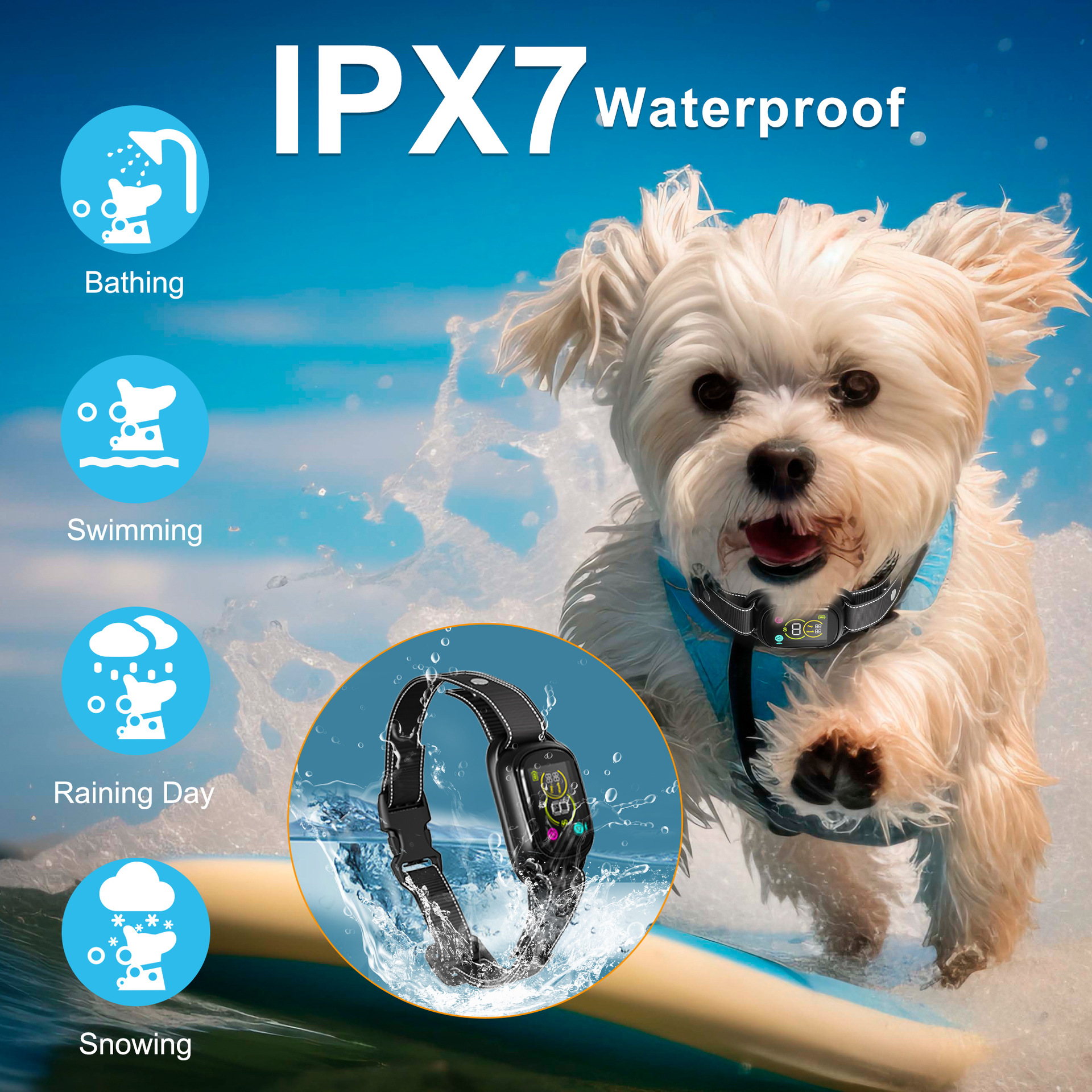 Yaobang PTA1081 No Shock Vibration Dog Training Device - Smart Anti-Bark Collar