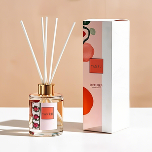 Tùy Chỉnh Hương Liệu Phòng Hương Thơm Chai 120Ml Sang Trọng Thủy Tinh Rỗng Xi Lanh Hương Thơm <span class=keywords><strong>Reed</strong></span> Khuếch Tán Chai Với Hộp - Product Image 1