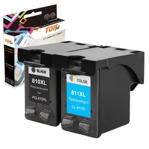 Topjet PG810XL CL811XL PG 810 CL 811 PG810 810XL 811XL yeniden üretilmiş renkli mürekkep Canon için kartuş PIXMA MP258 IP2770 yazıcı