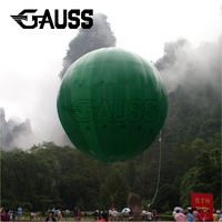 Globo Gigante de Helio Atado a la Tierra de 8m de Altura, Personalizado, TPU Resistente, Capacidad de Carga de 120-150kg, Aerostato Grande para Eventos