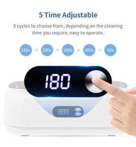 เครื่องทำความสะอาดอัลตราโซนิกแบบดิจิตอล Skymen ODM 550 มล. สำหรับทำความสะอาดแว่นตา แปรงแต่งหน้า อุปกรณ์ทำเล็บ นาฬิกา และเครื่องประดับ - Product Image 4