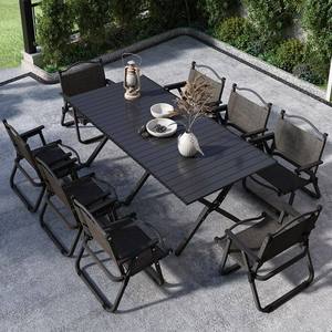 Mesa Plegable para Exteriores, Portátil, para Picnic y Camping, con Sillas, Juego Completo de Muebles Rectangulares para Exteriores - Product Image 3