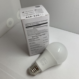 Заводские продажи, высокая яркость, A19, 7 Вт, 8 Вт, 9 Вт, ETL, FCC, Triac с регулируемой яркостью, без мерцания, светодиодная лампа DOB - Product Image 4