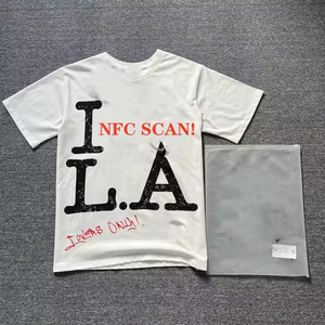 Venta caliente 2025 VALE SPORTS DIVISION Hombres Peso pesado Loose Fit Anti-Pilling 100% Algodón Manga corta Carta Imprimir Camisetas - Product Image 5