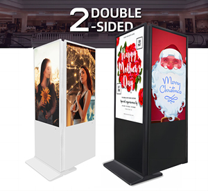 Quiosco táctil de doble cara <span class=keywords><strong>Windows</strong></span> Android de 65 pulgadas con 2 + 32 GB para tienda minorista y centro comercial Soluciones de pantalla de señalización digital - Product Image 2