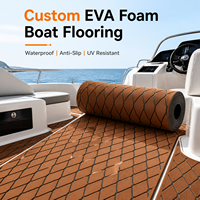 Revêtement de pont marin moderne en EVA, imperméable et antidérapant, installation par clic, pour remplacement de tapis de pont de yacht