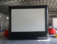 Cinéma portatif adapté aux besoins du client géant extérieur d'écran gonflable de TV pour l'événement
