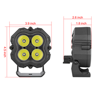 Nouvelle lampe de travail DRL bicolore de 4 pouces avec télécommande, 160W, faisceau large et spot combiné, LED, étanche IP67 pour camion, UTV, VTT