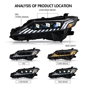 Faro LED completo para Toyota Camry XLE Ascent SX XV70 Daihatsu <span class=keywords><strong>Altis</strong></span> 2018 - <span class=keywords><strong>2023</strong></span> animación DRL faros delanteros 3 lentes - Product Image 3