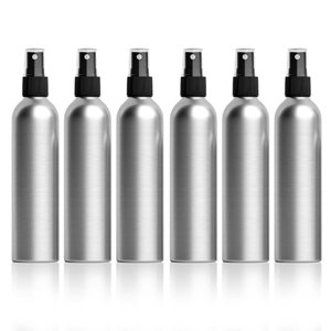 <b>Empty</b> 30ml-500ml Aluminum Pump Sprayer Spray Bottle Customizable Cap <b>Gift</b> <b>Box</b> Option <b>for</b> Cosmetic Lotion Shampoo Silver/Black - Product Image 1