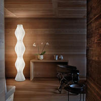 Lampe de sol nordique moderne simple en aluminium LED à intensité variable infinie, CRI élevé 95, garantie de 2 ans, chambre à coucher, salon, hôtel