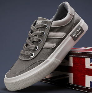 <span class=keywords><strong>2025</strong></span> Durable cao su duy nhất thể thao đi bộ giản dị giày dép hợp thời trang lưu hóa Mens giày vải - Product Image 4