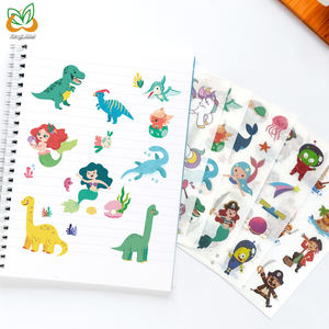 Autocollants grattage personnalisés pour enfants, étiquettes à éplucher, dessin animé, mignon, à coller sur les livres, vente en gros, 50 pièces - Product Image 1