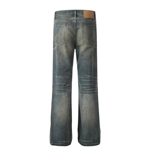 Jeans en denim selvedge pour hommes, coupe droite, délavés et usés, vente en gros - Product Image 3