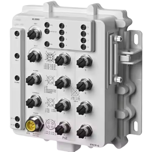 IE-2000-8T67P-G-E IE2000 IP67 10 Puertos FEM12 (8 PoE+) 2 GE (LanBase) Capa 2 10/100Mbps Transmisión Gigabit Switch Industrial - Product Image 1