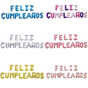 <span class=keywords><strong>Buon</strong></span> <span class=keywords><strong>compleanno</strong></span> in lettere spagnole palloncini in alluminio ghirlanda per donna uomo ragazze ragazzi set di decorazioni per feste di <span class=keywords><strong>compleanno</strong></span> spagnole - Product Image 3