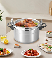 Casserole à soupe commerciale en vente chaude, autocuiseur en aluminium pour la cuisine, utilisation à domicile et au restaurant, autocuiseur