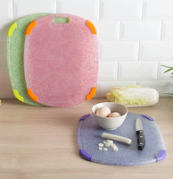 Planche à découper rectangulaire en plastique PP de 33 cm, planche à découper multifonctionnelle, accessoire de cuisine pour la maison et le restaurant