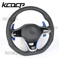 Ajuste para Volkswagen Golf 8 MK8 POLO GOLF 7 GTI r-line MK7 MK6 Passat CC GTS Scirocco CC Jetta GTD GTE volante de cuero