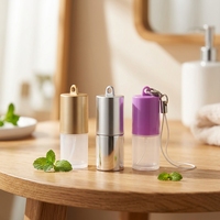 Flacon roll-on personnalisé en plastique PP avec cordon, 2 ml, rechargeable, vide, pour huile de soin de la peau