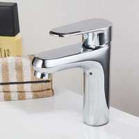 Robinet de lavabo monotrou moderne et minimaliste haut de gamme avec cartouche céramique pour salle de bain