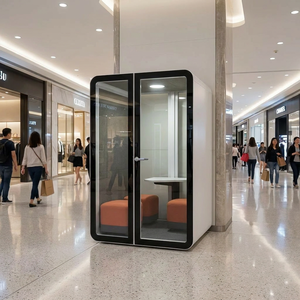 Cabina Acústica UNIBOOTH Interior Elegante, Insonorizada 33dB, ISO 23351, Ignífuga, <span class=keywords><strong>de</strong></span> Ensamblaje Rápido, para Laboratorio Creativo, Taller, Directo <span class=keywords><strong>de</strong></span> Fábrica - Product Image 3