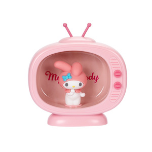 Sanrio Small Night Light Mini TV Modelado Dormitorio Mesita de noche Anime Sleeping Girl Lámpara - Product Image 5