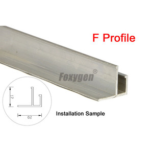 1.25m 2.5m de long par pièce de profil de plafond en aluminium H sans bande de décoration pour film de plafond extensible en <span class=keywords><strong>PVC</strong></span> - Product Image 6