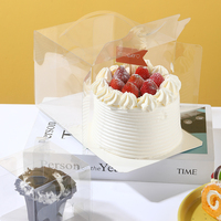 Grossiste Boîte d'emballage en plastique pour cadeau de fête de mariage pour gâteau de bonbon Boîte à gâteau Bento transparente en PET