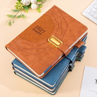 Carnet de notes personnalisé A5 avec couverture en cuir, organiseur à anneaux, pages intérieures et boucle magnétique