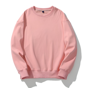 Custom Pink Womens Drop Shoulder Oversized Crewneck Fleece Sweatshirt Soft Baggy Pullover Wholesale Boutique USA <b>UK</b> Europe EU - Product Image 1