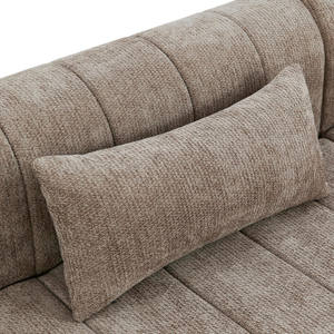 Produits d'outre-mer en ligne pour la location : Canapé une place en velours violet de qualité hôtelière, avec rembourrage en mousse carrée, pour appartement - Product Image 5