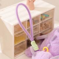 Porte-clés en peluche Dragon ailé mignon, petit pendentif dinosaure coloré, breloque de sac en peluche douce et moelleuse pour filles, cadeau