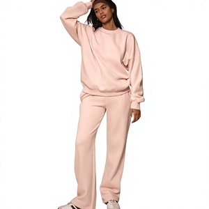 Custom Logo Hoodies and Sweat <b>Pants</b> Jogger Set Woman,women Tracksuit 2 Two Piece Set Sweatpants and Hoodie Set women Hoodies - Product Image 1