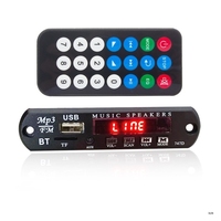 Module Décodeur MP3 Bluetooth 5V et 12V Sans Fil, Audio Bluetooth, Télécommande, Carte TF SD, USB, Radio FM, Lecteur MP3