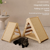 Griffoir pour chat en bois massif vertical en sisal, maison pour chat, résistant à l'usure, anti-chute, résistant aux rayures, gain de place, minimaliste