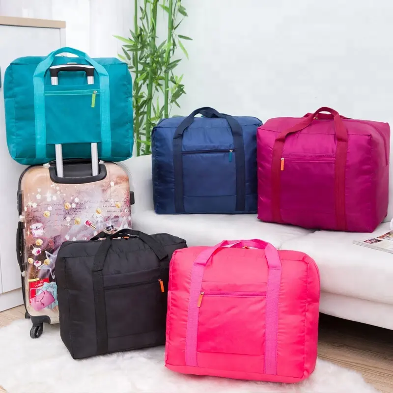 Sac de voyage étanche pliable, valise en nylon, vente en gros, 50 pièces