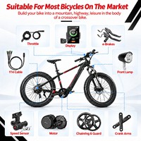 Kit de conversion de moteur central pour vélo électrique 48V 1000W avec écran couleur et contrôleur, compatible BSA 68mm 73mm, en stock UE/US