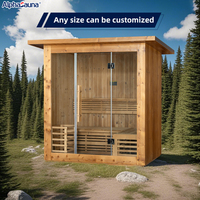 Cabine SPA Sauna Bain Salle de douche à vapeur intérieure Sauna traditionnel à vapeur sèche Sauna chaud traditionnel pour 2 personnes Extérieur