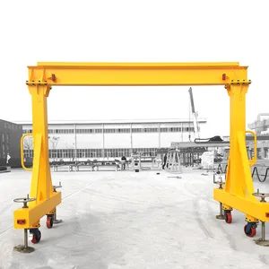 Spesifikasi lengkap 10t double girder hoist lift mobile gantry crane