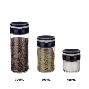 2026 New Lazy Susan Mini Glass Stackable <strong>Rotating</strong> Dustproof <strong>Spice</strong> Jar Set <strong>Rack</strong> for Kitchen Party Use - Product Image 6