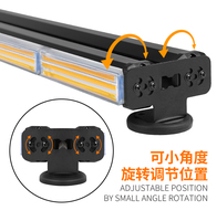 Barre lumineuse stroboscopique à LED pour voiture 2 côtés COB LED d'avertissement d'urgence pour véhicule Grille de toit Pare-chocs